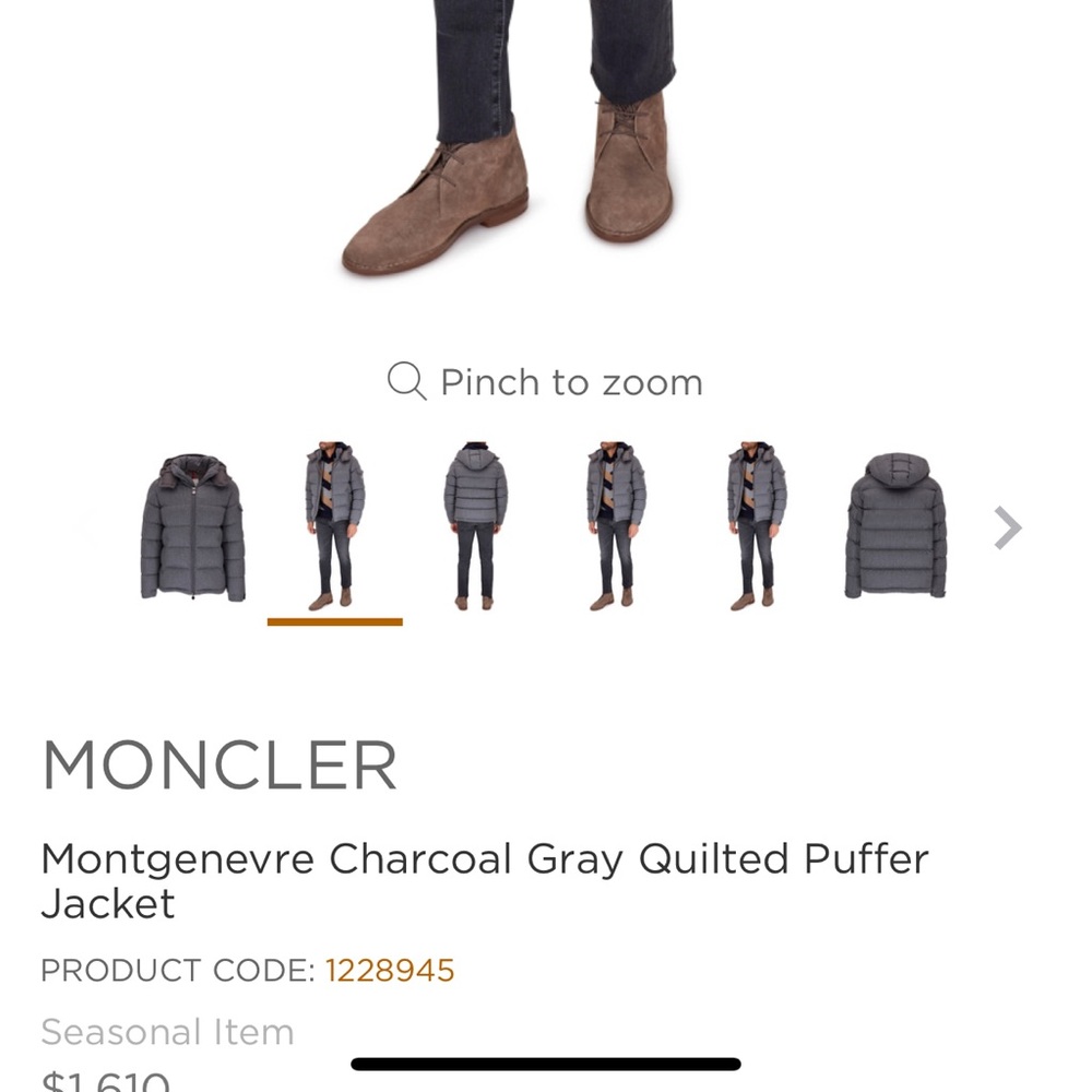 Moncler Mens Montgenevre Padded Jacket - Picture 7 of 8